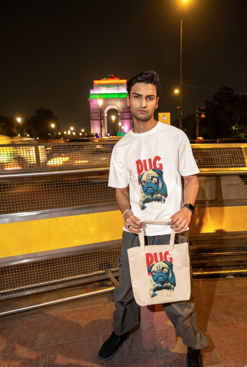 Unisex Oversized Standard  PUG T-Shirt